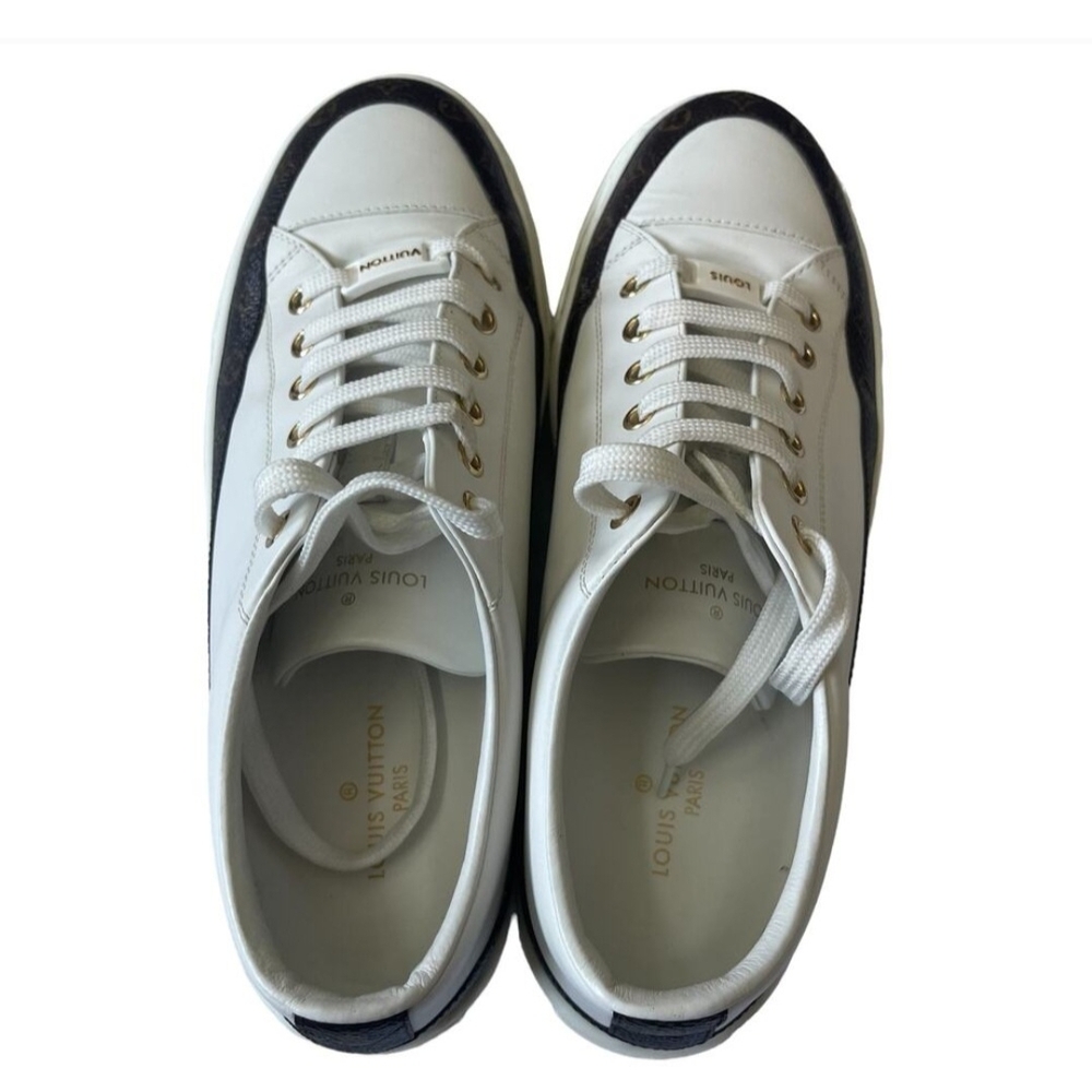 Louis Vuitton White Leather Sneakers